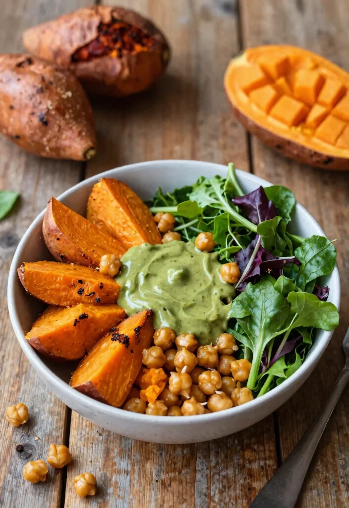 7 Simple Vegan Meal Plans for Beginners Easy Balanced and Delicious - 3. Sweet Potato & Chickpea Buddha Bowl 1