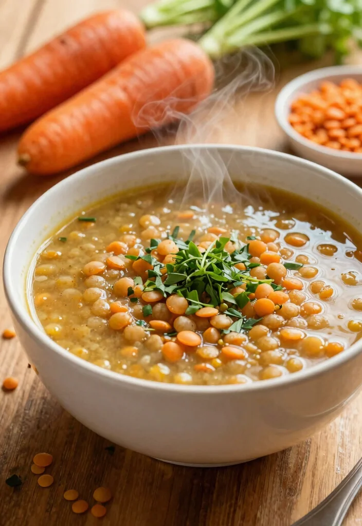 7 Simple Vegan Meal Plans for Beginners Easy Balanced and Delicious - 5. Spicy Lentil Soup 1