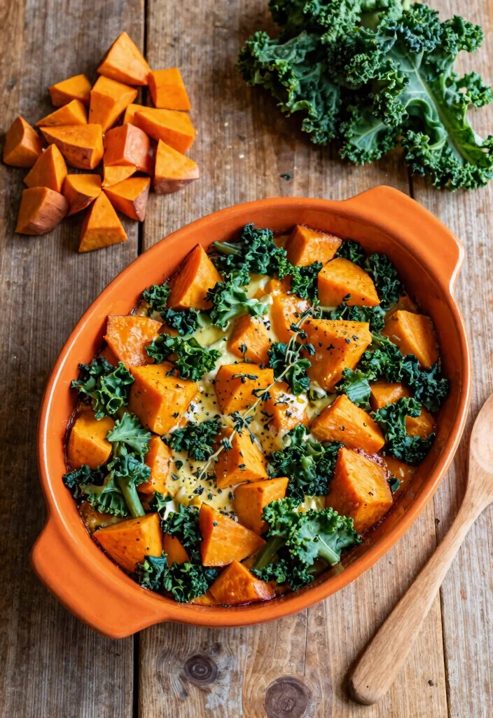 8 Easy Vegan Breakfast Casserole Recipes Perfect for Brunch and Meal Prep - 2. Sweet Potato and Kale Breakfast Bake 1