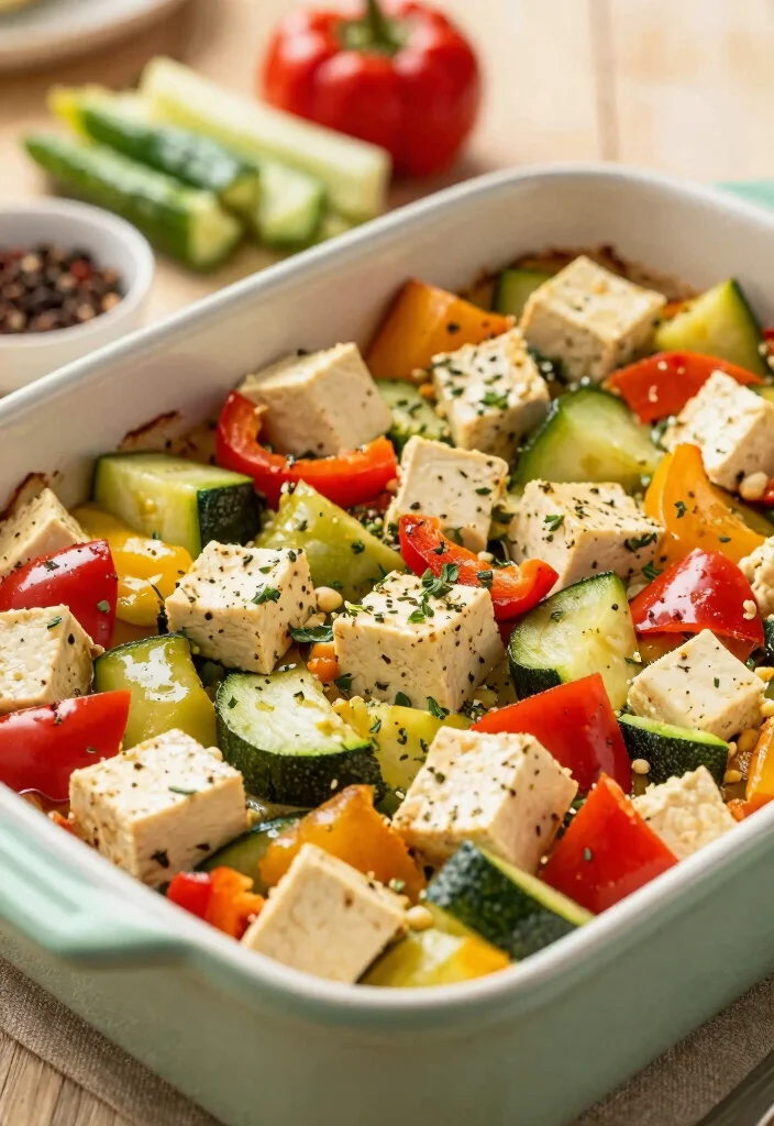 8 Easy Vegan Breakfast Casserole Recipes Perfect for Brunch and Meal Prep - 4. Simple Tofu Veggie Bake 1
