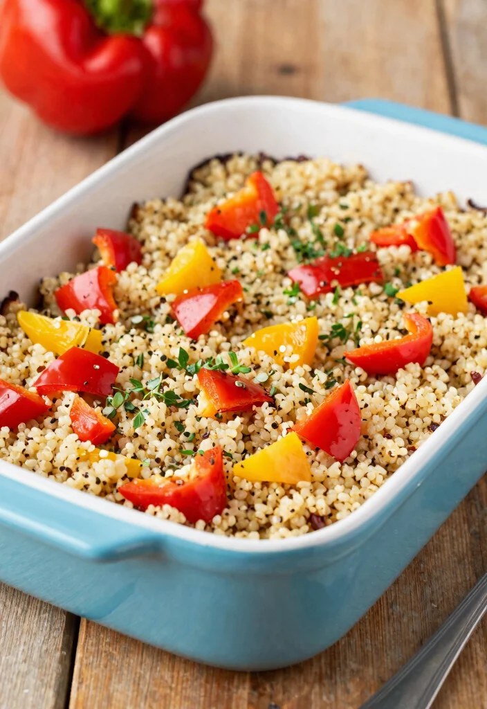 8 Easy Vegan Breakfast Casserole Recipes Perfect for Brunch and Meal Prep - 5. Quinoa and Bell Pepper Bake 1