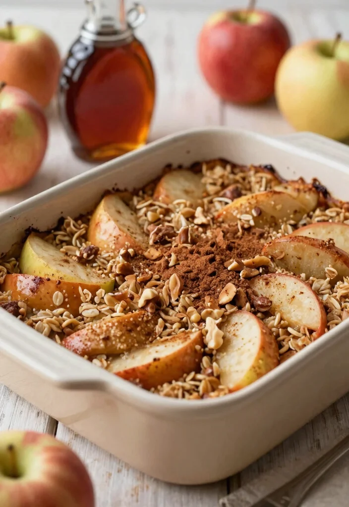 8 Easy Vegan Breakfast Casserole Recipes Perfect for Brunch and Meal Prep - 6. Apple Cinnamon Oatmeal Bake 1