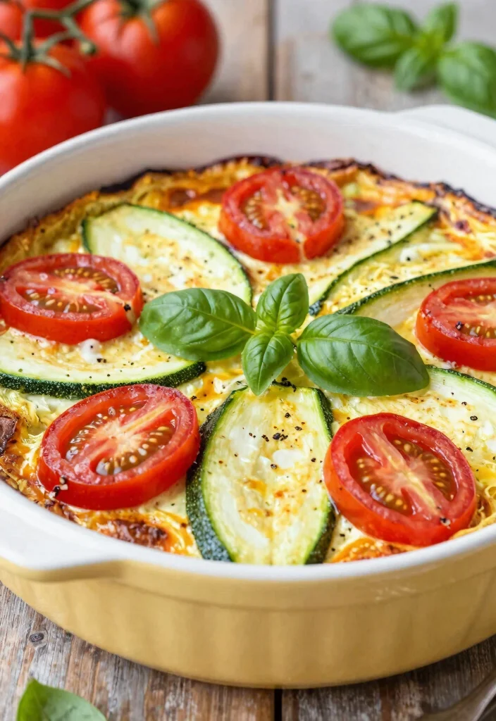 8 Easy Vegan Breakfast Casserole Recipes Perfect for Brunch and Meal Prep - 7. Zucchini and Tomato Frittata Bake 1