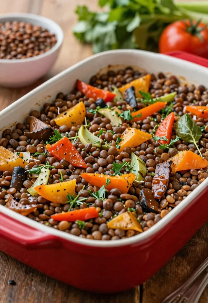 8 Easy Vegan Breakfast Casserole Recipes Perfect for Brunch and Meal Prep - 8. Hearty Lentil and Veggie Bake 1