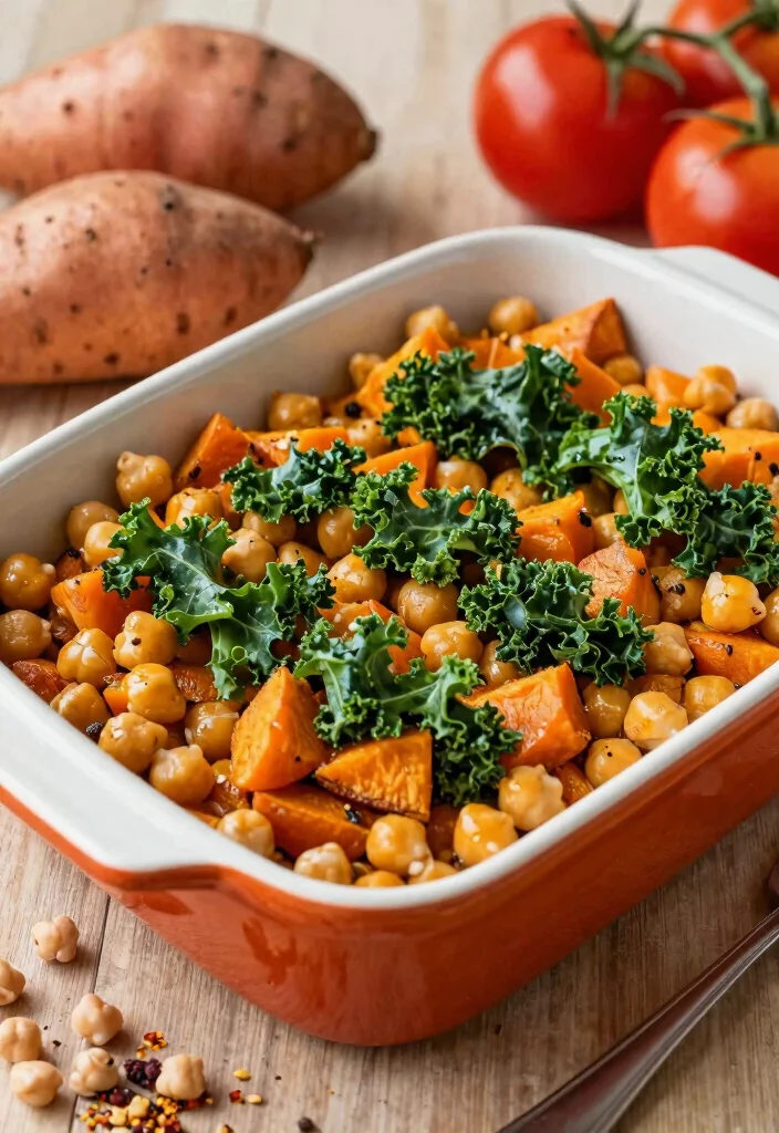 8 Easy Vegan Casserole Recipes: Hearty, Comforting, and One Pan Meals - 2. Spicy Chickpea and Sweet Potato Casserole 1