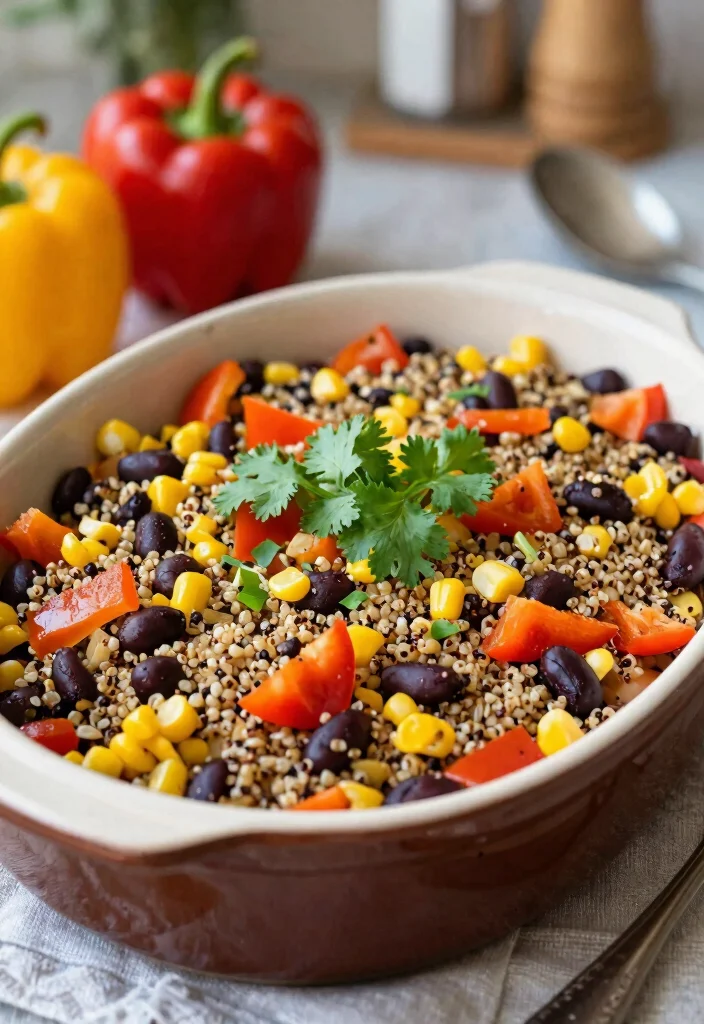 8 Easy Vegan Casserole Recipes: Hearty, Comforting, and One Pan Meals - 4. Quinoa and Black Bean Casserole 1
