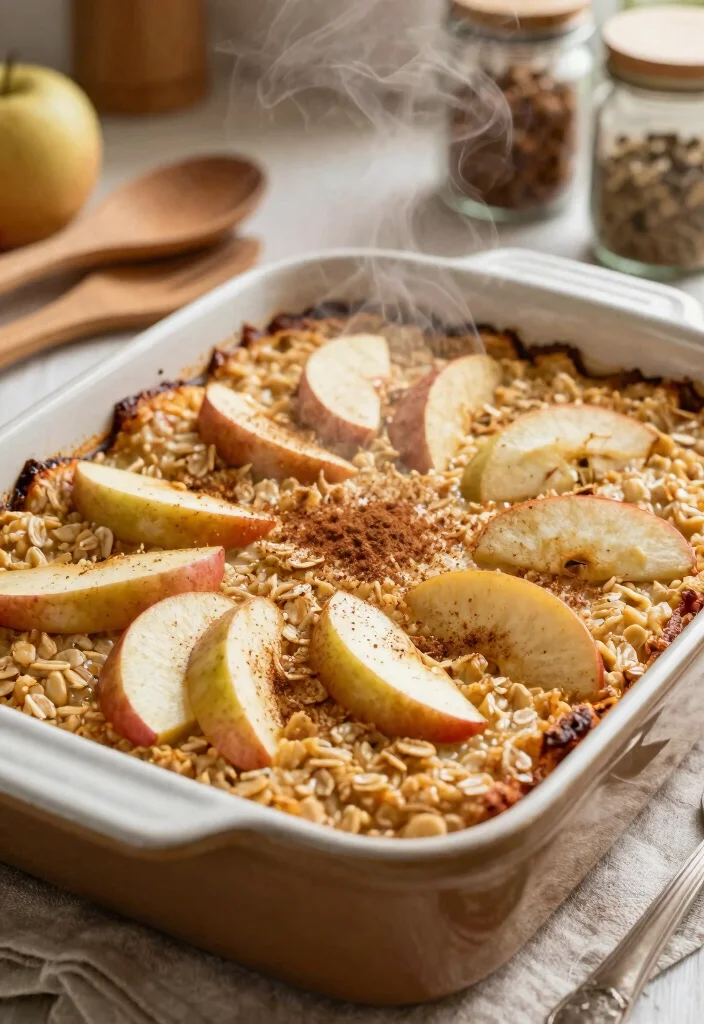 8 Easy Vegan Casserole Recipes: Hearty, Comforting, and One Pan Meals - 8. Apple Cinnamon Oatmeal Casserole 1