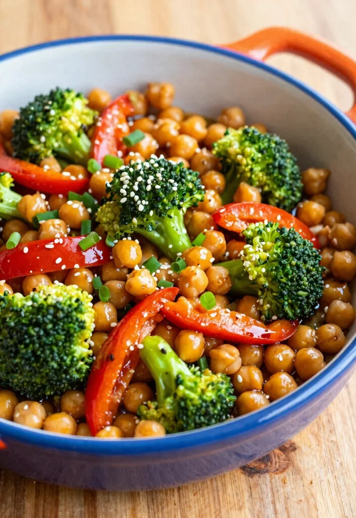 8 Easy Vegan Dinner Ideas Ready in Under 30 Minutes - 1. One-Pan Chickpea Stir-Fry 1