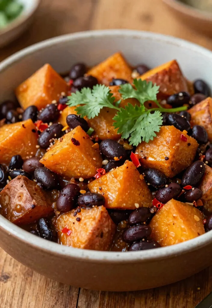 8 Easy Vegan Dinner Ideas Ready in Under 30 Minutes - 5. Sweet Potato and Black Bean Chili 1