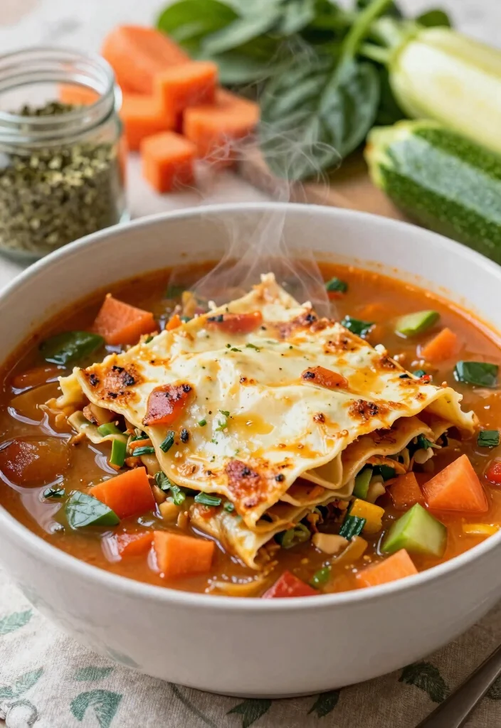 8 Easy Vegan Lasagna Soup Recipes All the Flavor in One Bowl - 1. Classic Vegan Lasagna Soup 1
