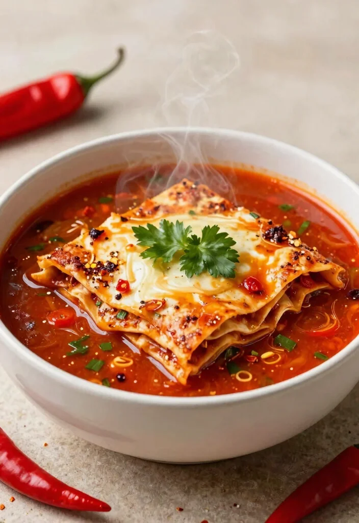 8 Easy Vegan Lasagna Soup Recipes All the Flavor in One Bowl - 5. Spicy Vegan Lasagna Soup 1