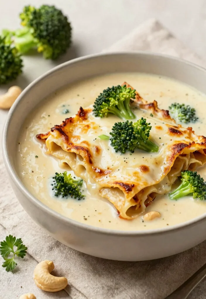 8 Easy Vegan Lasagna Soup Recipes All the Flavor in One Bowl - 6. Vegan Alfredo Lasagna Soup 1