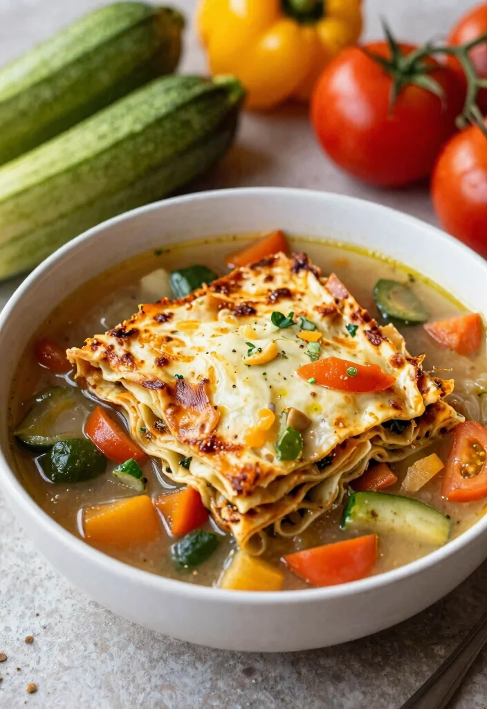 8 Easy Vegan Lasagna Soup Recipes All the Flavor in One Bowl - 8. Hearty Vegetable Vegan Lasagna Soup 1