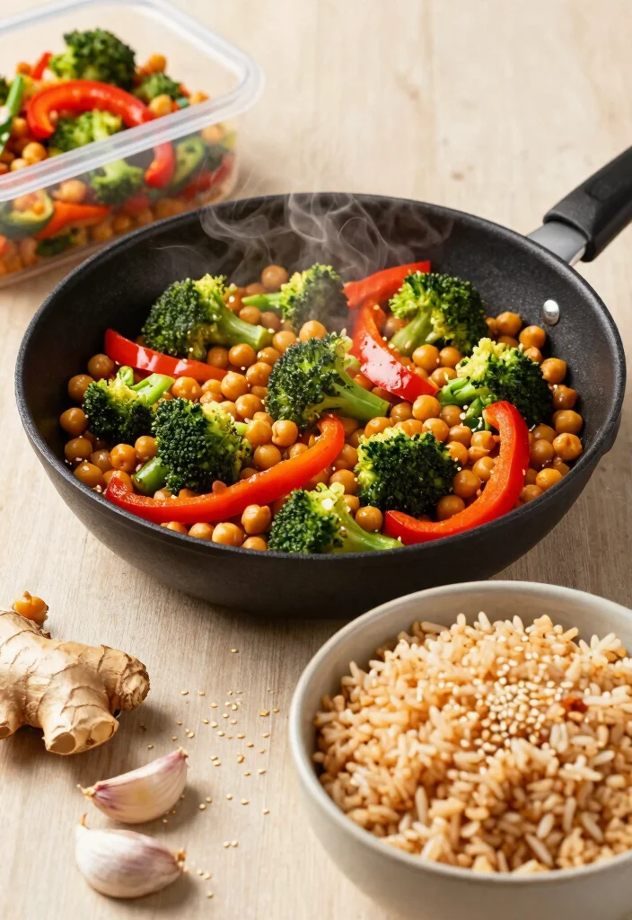 8 Easy Vegan Meal Prep Ideas to Save Time and Eat Clean All Week - 2. Chickpea Stir-Fry 1