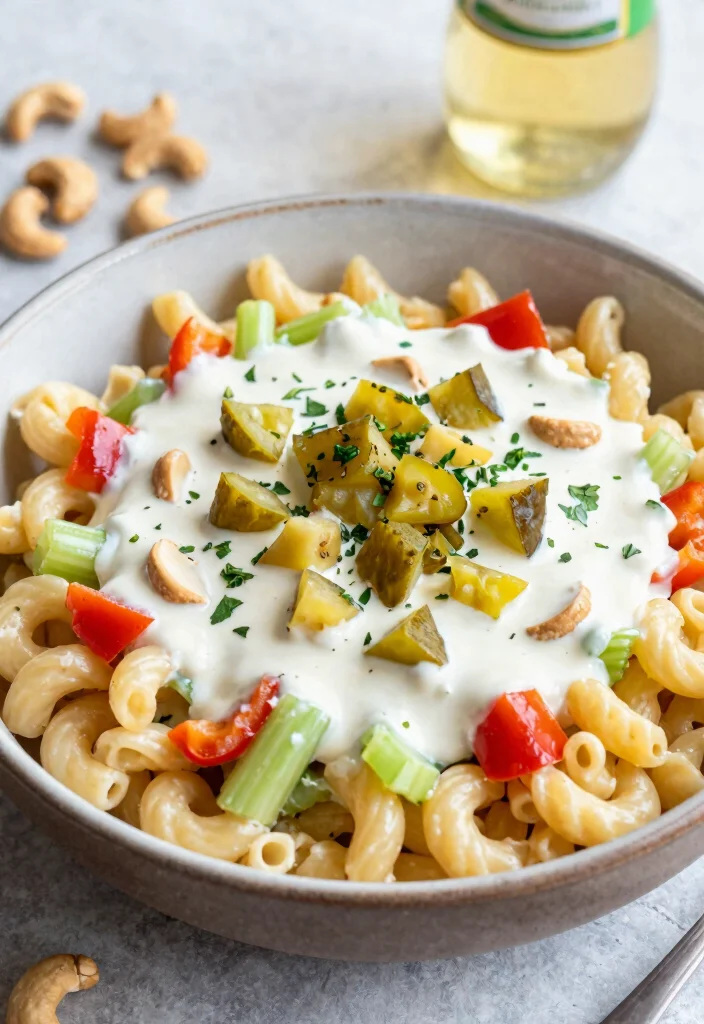 8 Easy Vegan Pasta Salad Recipes Fresh Flavorful and Potluck Perfect - 5. Creamy Vegan Macaroni Salad 1