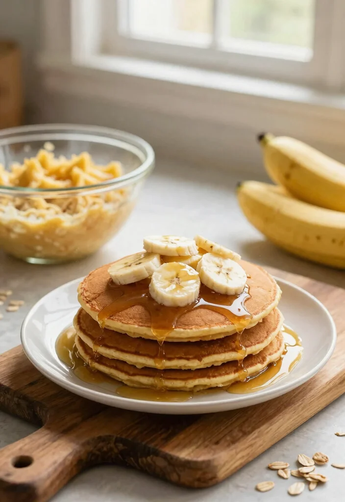 8 Fluffy Vegan Pancake Recipes Light Golden and Weekend Ready - 2. Banana Oat Vegan Pancakes 1