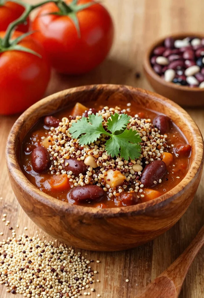 8 Hearty Vegan Chili Recipes: Smoky, Spicy, and Protein-Packed - 4. Quinoa and Bean Chili 1