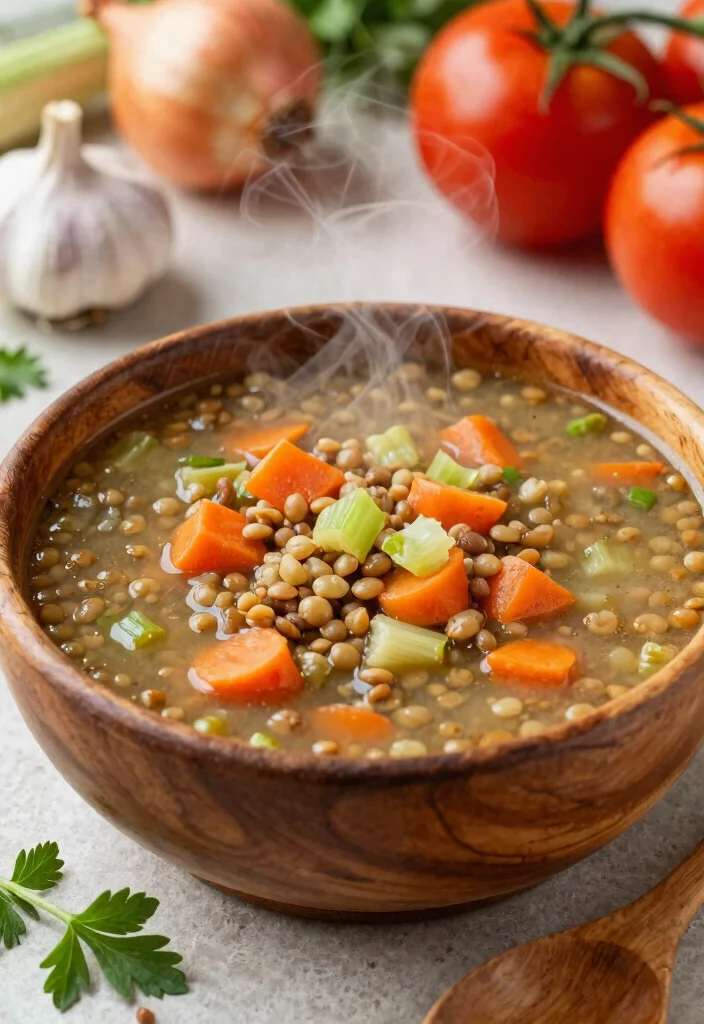8 Hearty Vegan Lentil Soup Recipes Rich in Protein and Easy to Make - 1. Classic Veggie Lentil Soup 1