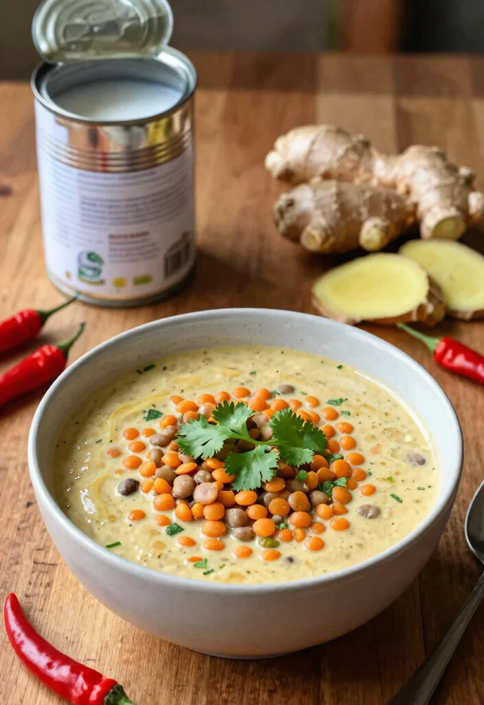 8 Hearty Vegan Lentil Soup Recipes Rich in Protein and Easy to Make - 2. Spicy Coconut Lentil Soup 1