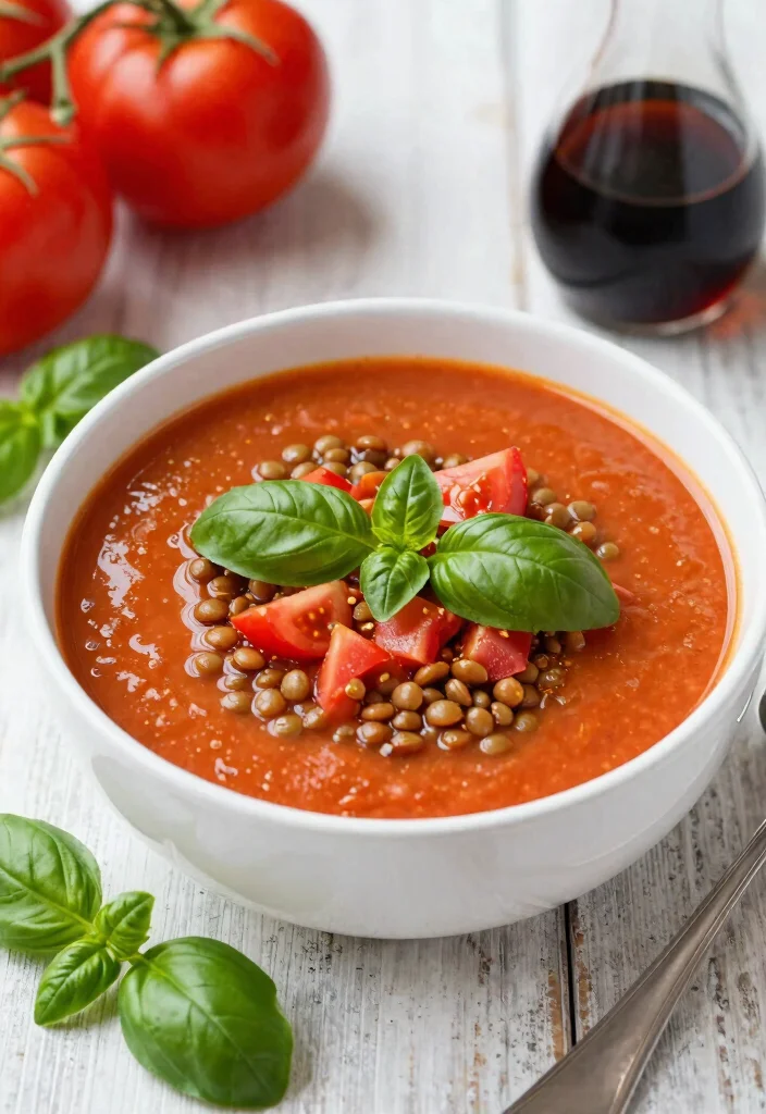 8 Hearty Vegan Lentil Soup Recipes Rich in Protein and Easy to Make - 4. Tomato Basil Lentil Soup 1