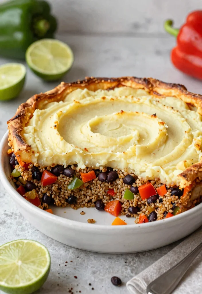 8 Hearty Vegan Shepherd's Pie Recipes Comfort Food Without the Meat - 2. Spicy Quinoa Vegan Shepherd's Pie 1