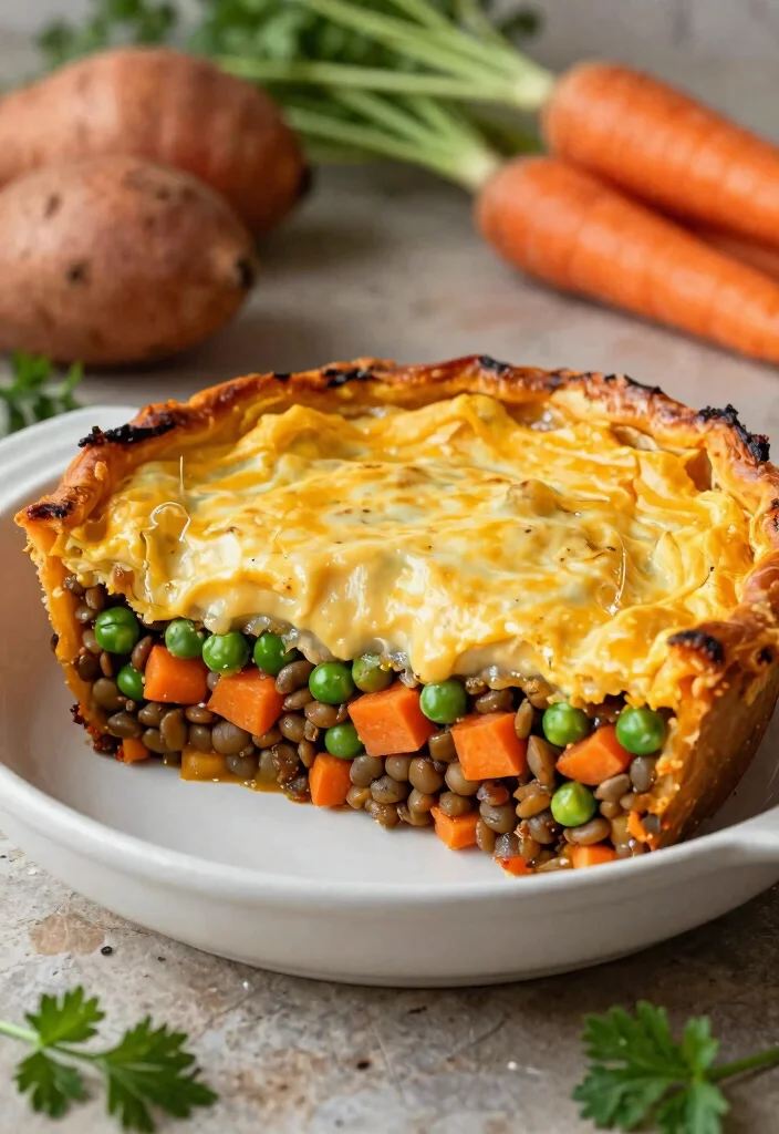 8 Hearty Vegan Shepherd's Pie Recipes Comfort Food Without the Meat - 4. Lentil and Sweet Potato Vegan Shepherd's Pie 1