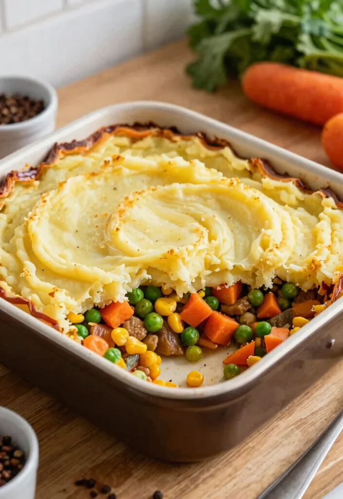 8 Hearty Vegan Shepherd's Pie Recipes Comfort Food Without the Meat - 6. Curried Vegetable Vegan Shepherd's Pie 1