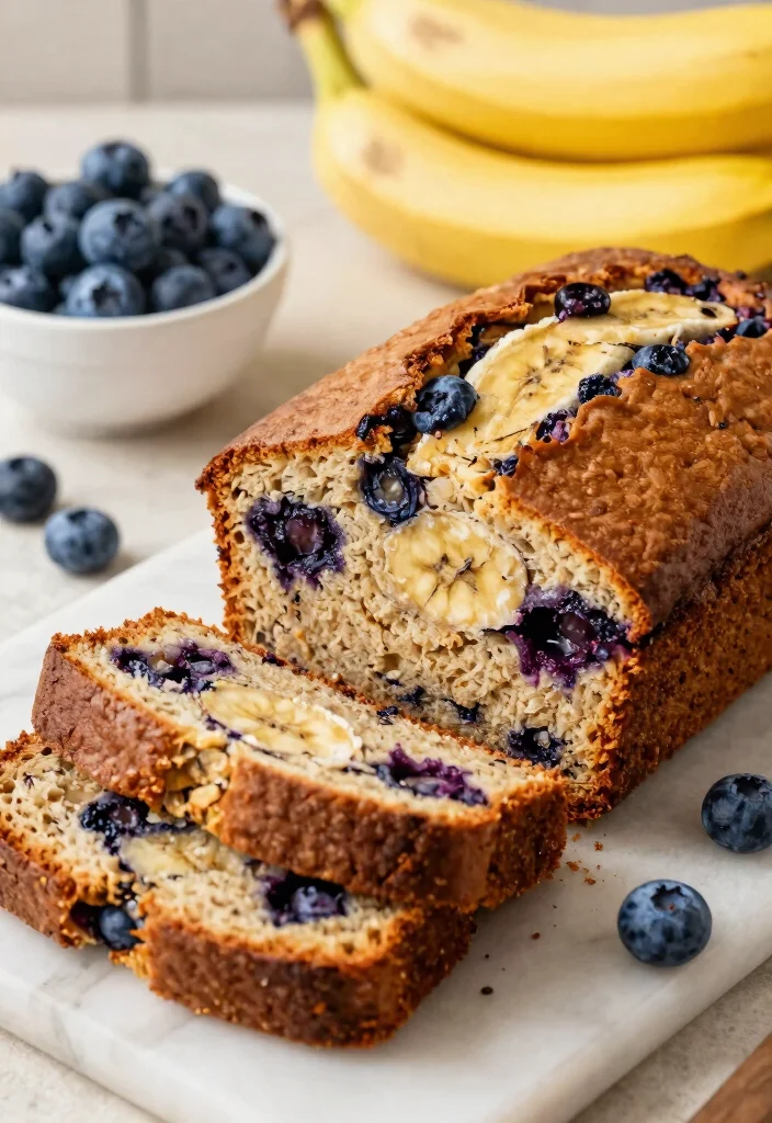 8 Moist Vegan Banana Bread Recipes Easy Naturally Sweet and Perfect - 5. Blueberry Vegan Banana Bread 1