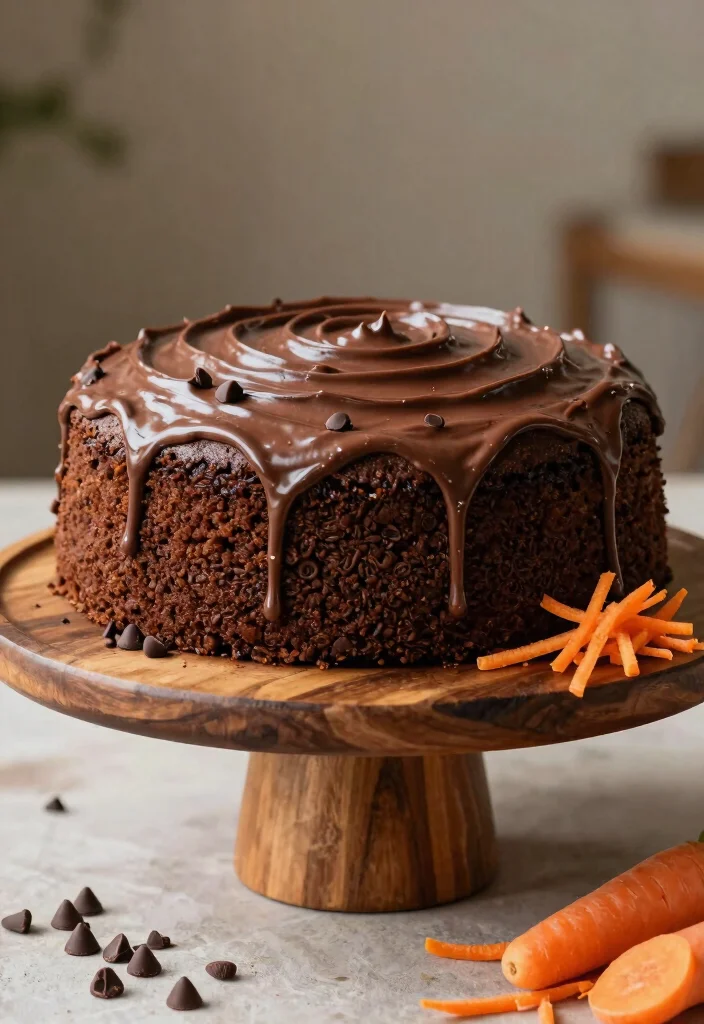 8 Moist Vegan Carrot Cake Recipes Spiced Frosted and Absolutely Delicious - 7. Chocolate Vegan Carrot Cake with Cocoa Frosting 1