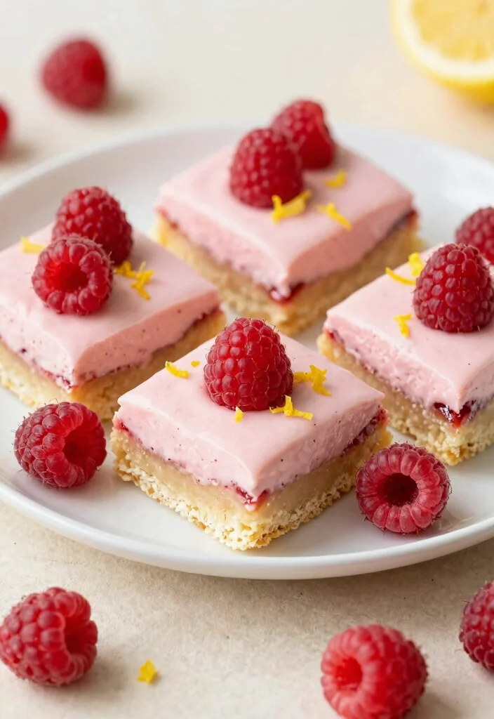 8 Tangy Vegan Lemon Bars Recipes Bright Zesty and Irresistible - 5. Raspberry Lemon Bars 1