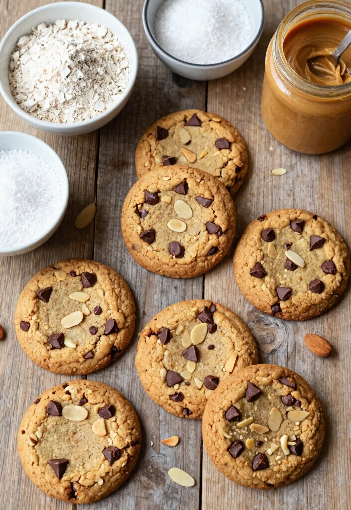 9 Best Vegan Chocolate Chip Cookies Soft Chewy and Dairy Free - 5. Gluten-Free Vegan Chocolate Chip Cookies with Almonds 1