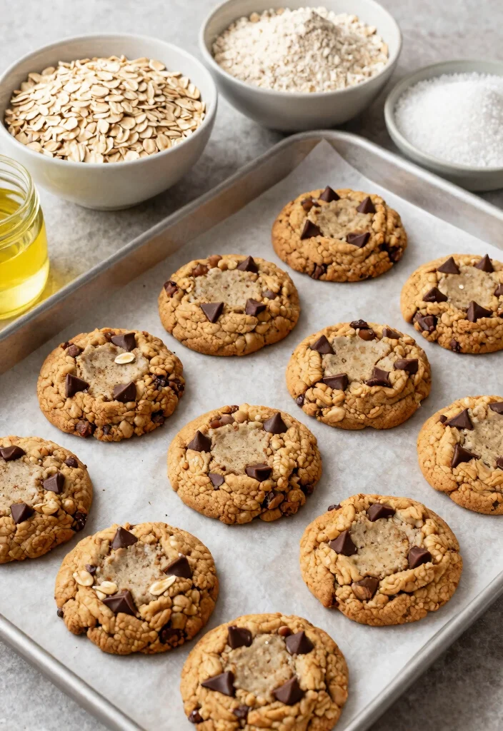 9 Best Vegan Chocolate Chip Cookies Soft Chewy and Dairy Free - 6. Oatmeal Vegan Chocolate Chip Cookies 1