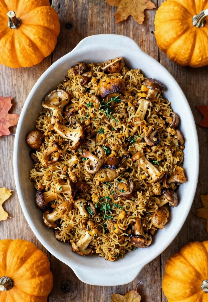 9 Best Vegan Thanksgiving Recipes for a Complete Plant Based Holiday Meal - 1. Savory Vegan Mushroom Stuffing 1