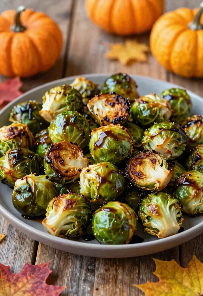 9 Best Vegan Thanksgiving Recipes for a Complete Plant Based Holiday Meal - 3. Roasted Brussels Sprouts with Balsamic Glaze 1