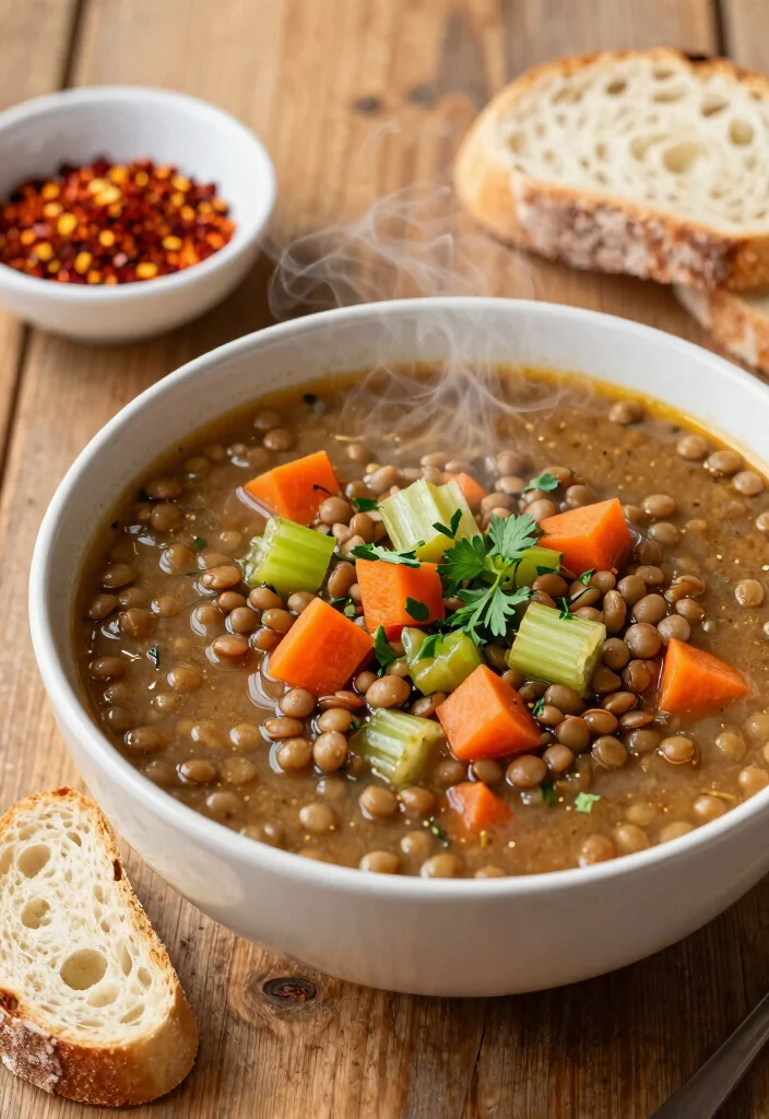 9 Cheap Vegan Meals That Are Tasty, Filling, and Budget Friendly - 4. Spicy Vegan Lentil Soup 1