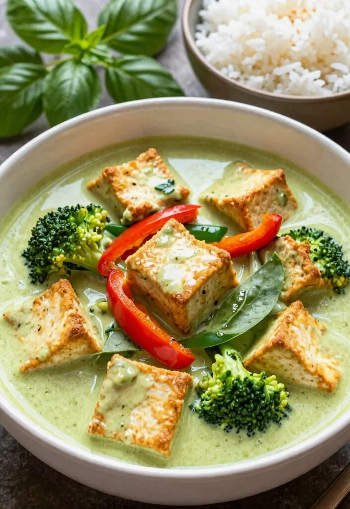 9 Creamy Vegan Curry Recipes: Bold, Flavorful, and Easy to Cook - 3. Thai Green Curry with Tofu 1