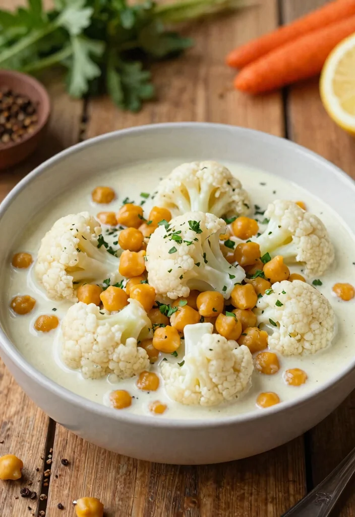 9 Creamy Vegan Curry Recipes: Bold, Flavorful, and Easy to Cook - 6. Cauliflower and Chickpea Curry 1