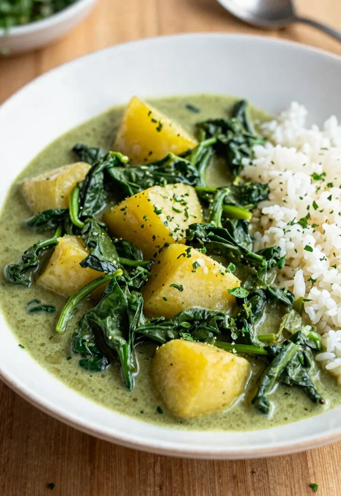 9 Creamy Vegan Curry Recipes: Bold, Flavorful, and Easy to Cook - 7. Spinach and Potato Curry 1