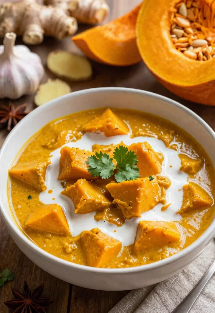 9 Creamy Vegan Curry Recipes: Bold, Flavorful, and Easy to Cook - 8. Pumpkin Coconut Curry 1