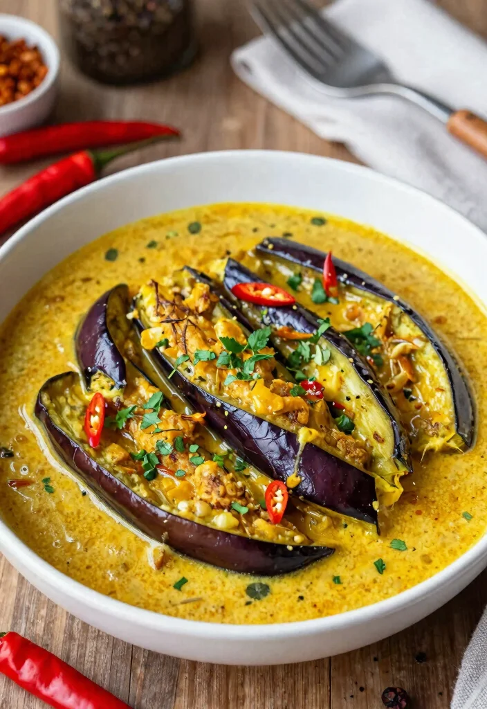 9 Creamy Vegan Curry Recipes: Bold, Flavorful, and Easy to Cook - 9. Spicy Eggplant Curry 1