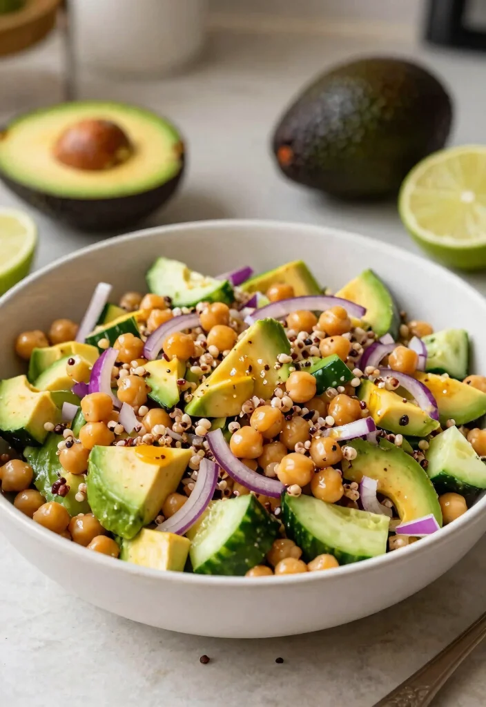 9 Easy Vegan Chickpea Recipes High Protein Filling and Delicious - 4. Chickpea and Quinoa Salad 1