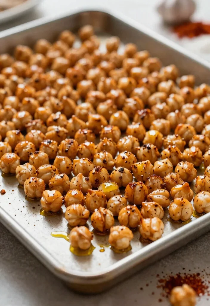 9 Easy Vegan Chickpea Recipes High Protein Filling and Delicious - 6. Roasted Chickpeas Snack 1
