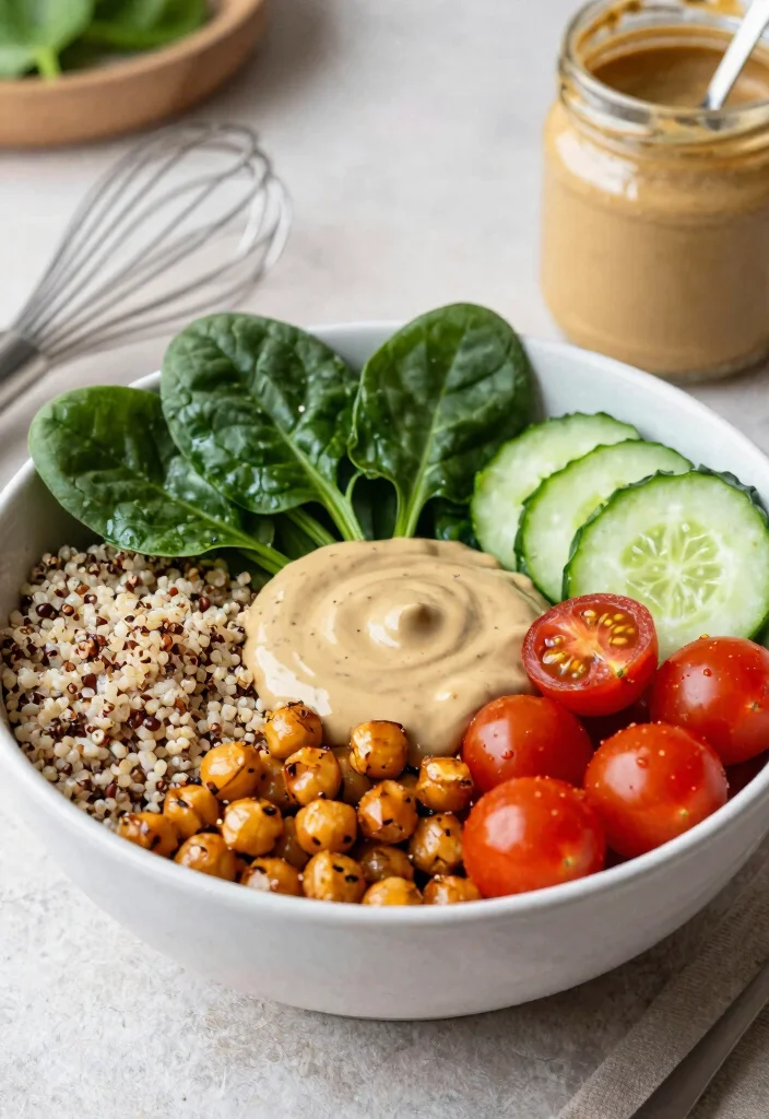9 Easy Vegan Chickpea Recipes High Protein Filling and Delicious - 7. Chickpea Buddha Bowl 1