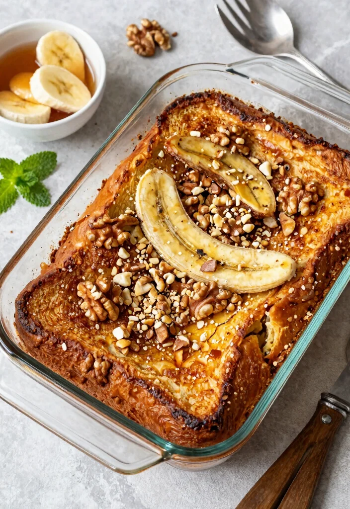 9 Easy Vegan French Toast Recipes Crispy Custardy and Delicious - 2. Banana Bread French Toast Bake 1