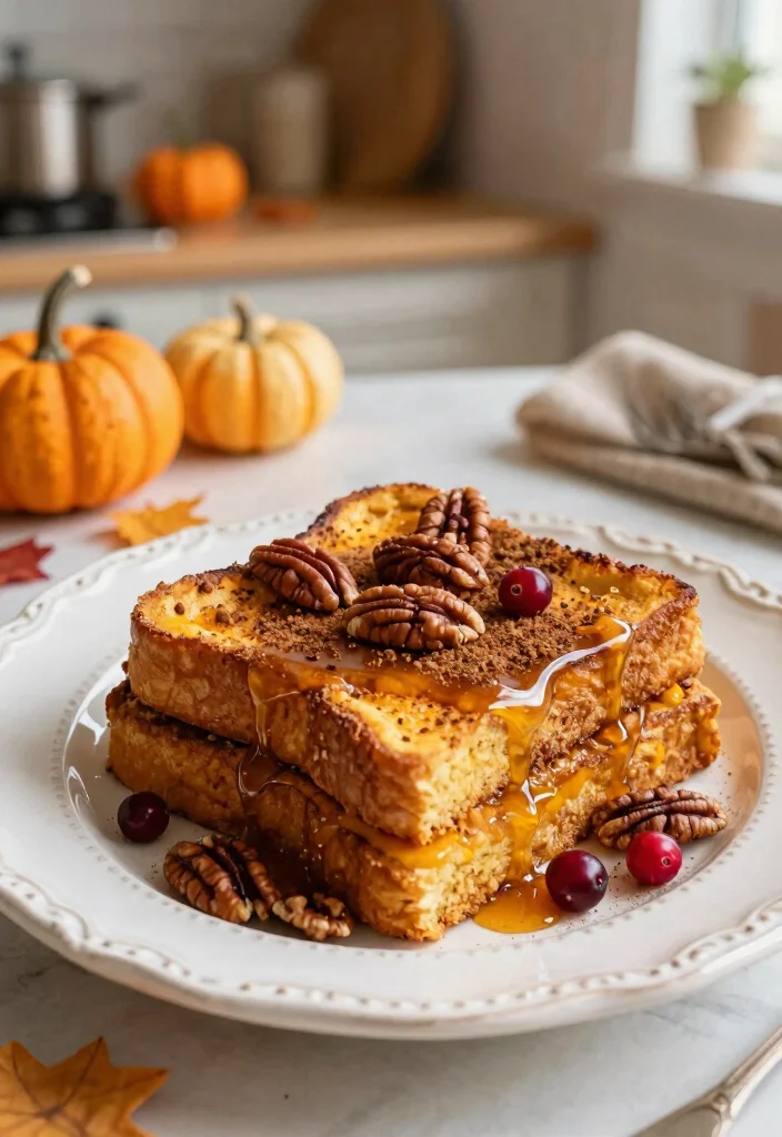 9 Easy Vegan French Toast Recipes Crispy Custardy and Delicious - 3. Pumpkin Spice French Toast 1