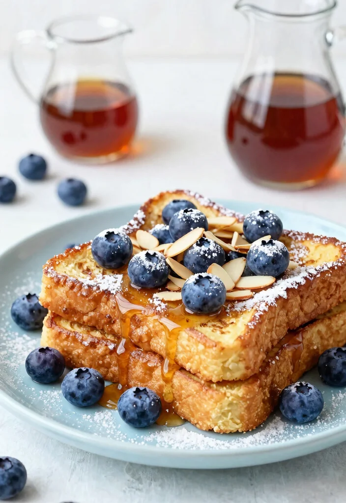 9 Easy Vegan French Toast Recipes Crispy Custardy and Delicious - 6. Blueberry Almond French Toast 1
