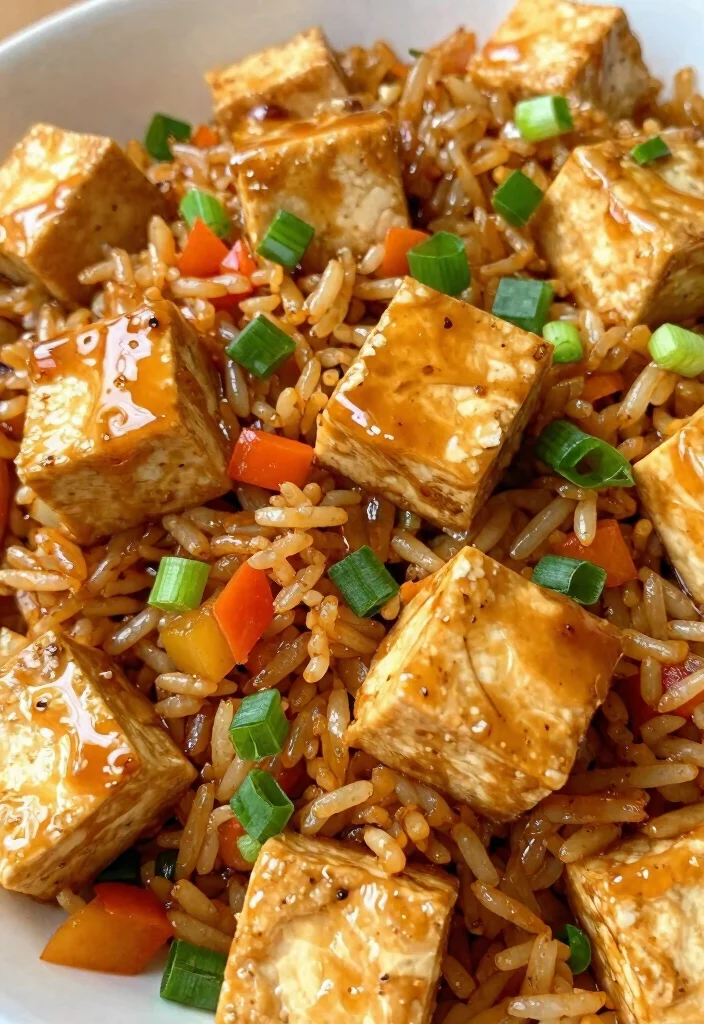 9 Easy Vegan Fried Rice Recipes Quick Savory and Better Than Takeout - 7. Teriyaki Tofu Fried Rice 1