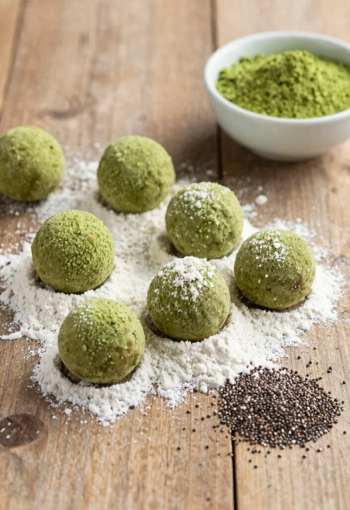 9 Easy Vegan Protein Balls Recipes No Bake and Energy Packed - 3. Matcha Green Tea Protein Balls 1