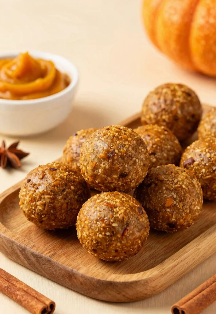 9 Easy Vegan Protein Balls Recipes No Bake and Energy Packed - 5. Energy Boosting Pumpkin Spice Protein Balls 1