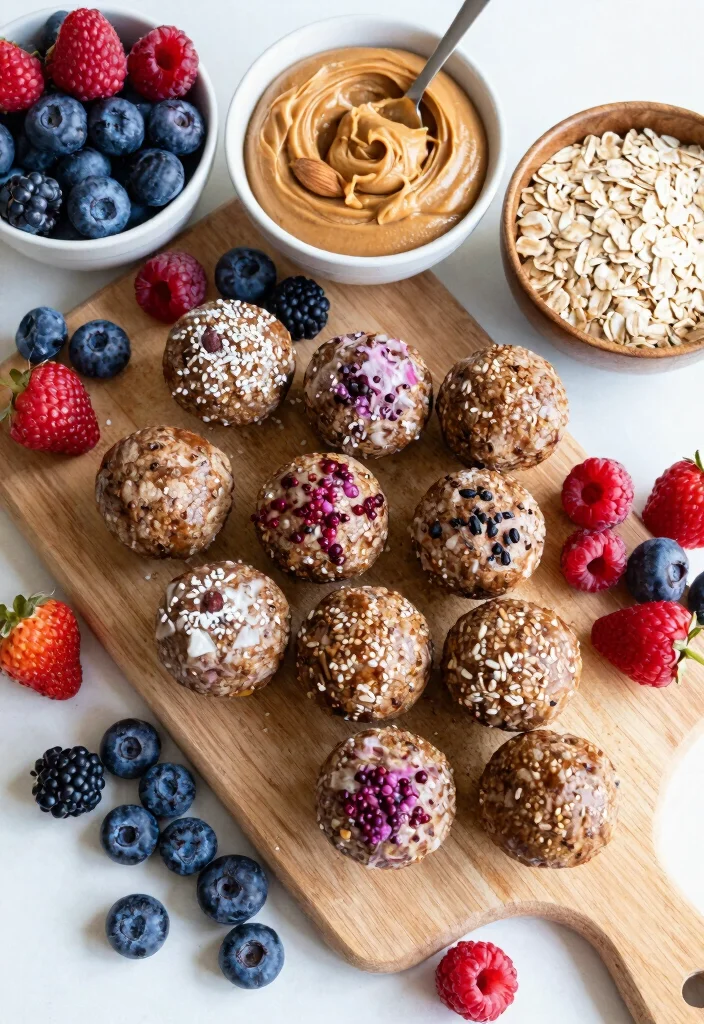 9 Easy Vegan Protein Balls Recipes No Bake and Energy Packed - 6. Berry Bliss Protein Balls 1